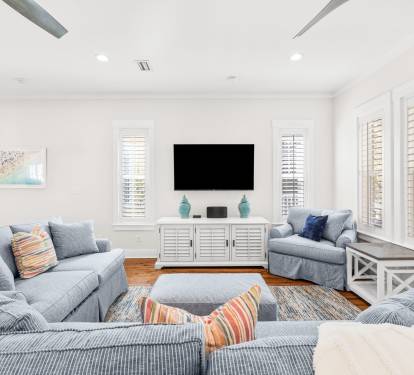 Relax in the Living Room for a Moving Night or Time with Family!