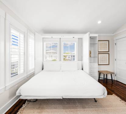 King Murphy Bed in the 3rd Floor Living Space