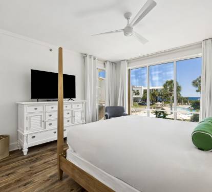 Primary King Suite - Balcony Access + Flat-Screen TV