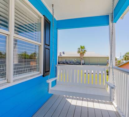 Blue Lagoon Front Porch Swing