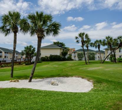 Sand Trap on the Sandpiper Golf Course 