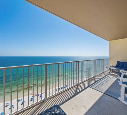 Crystal Shores West 1006 Gulf Front Balcony