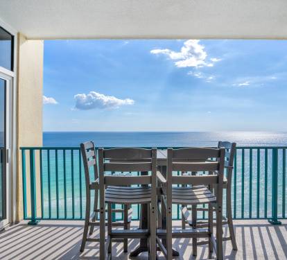 Private Balcony off Living Area and Master