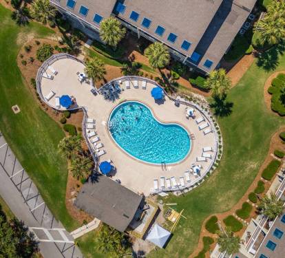 Drone Shot of Pool