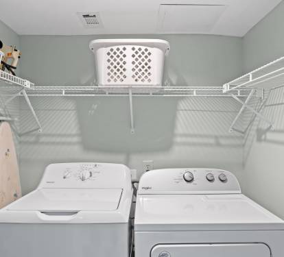 First floor laundry area