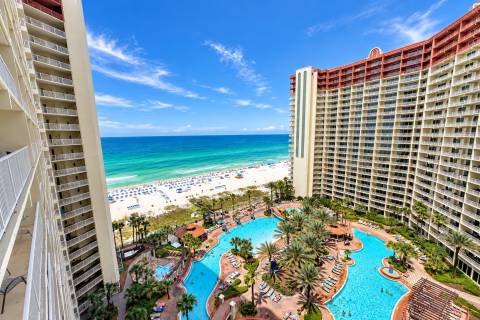 1322 Shores of Panama - Pool & Beach views, w/2 parking passes, lagoon-style pool & indoor pool