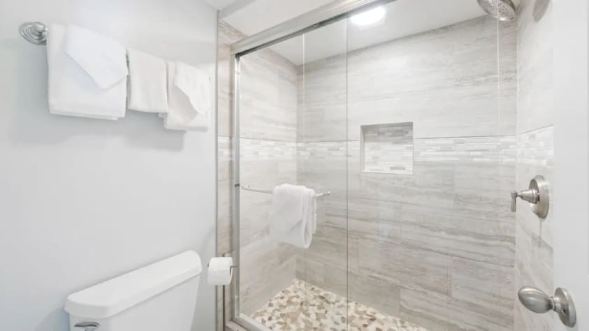 Master shower