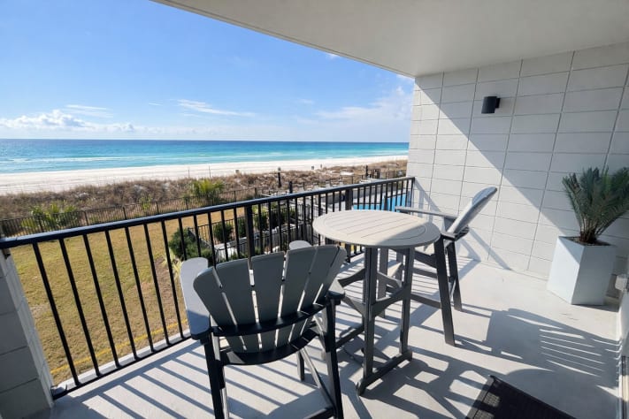 Relax with stunning Gulf views from our updated balcony!