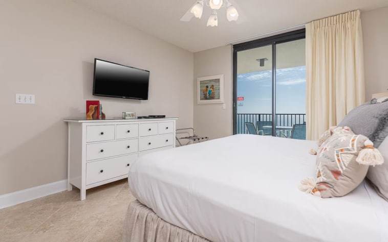 Bedroom with TV