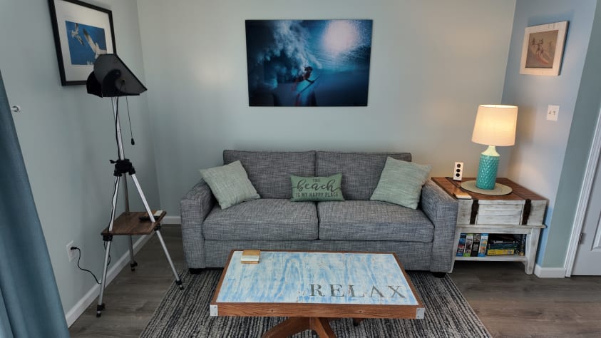 New sofa sleeper with queen bed.