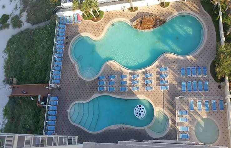 Outdoor Pools - Picture was taken from inside the Condo Looking out Window