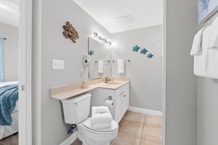 Private guest ensuite with walk-in shower