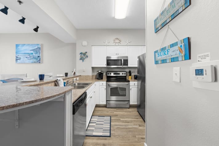 Fully equipped kitchen with all the essentials for cooking and dining