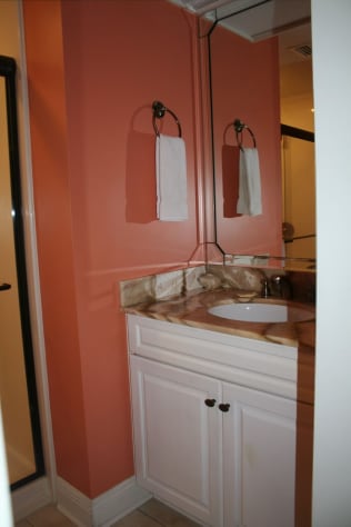 bath #2 vanity with under sink lighting