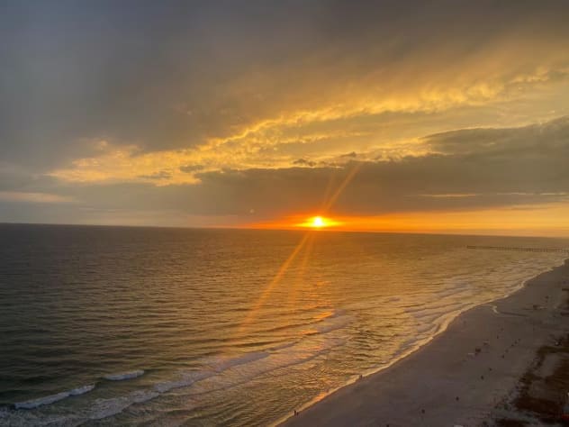 Beautiful sunset that you will get to witness while you stay here!