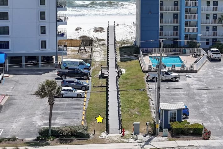 Private beach access