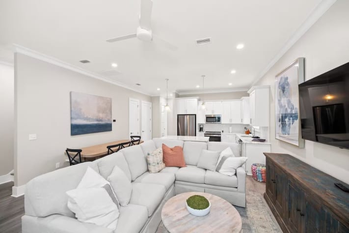 Spacious and airy living space