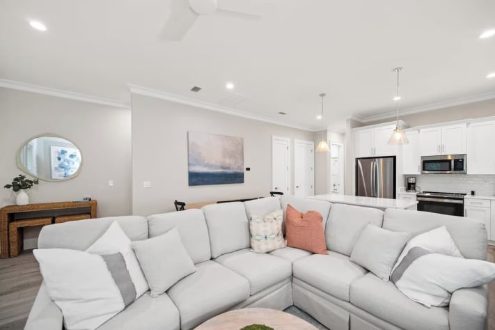 Spacious and airy living space