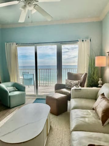 Comfy Couch with Balcony attached.