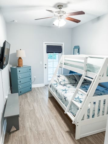 Full Bed + Twin Bunk on Top