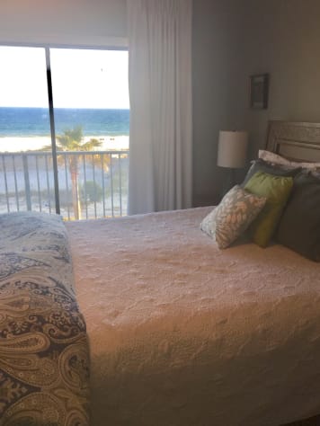 Enjoy the view from the Master bedroom.