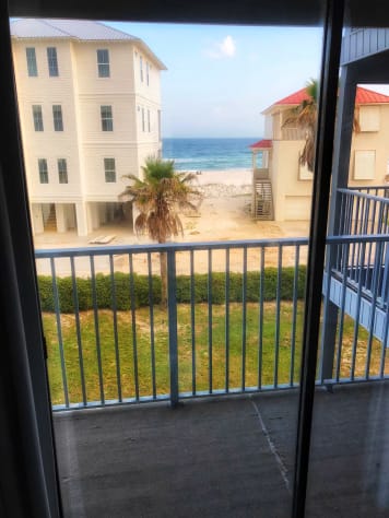 Your view. Watch the dolphins swim from the balcony.
