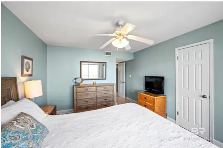 TV with streaming services and large dresser