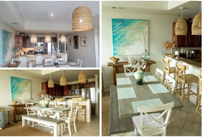 Beautifully decorated spacious living area