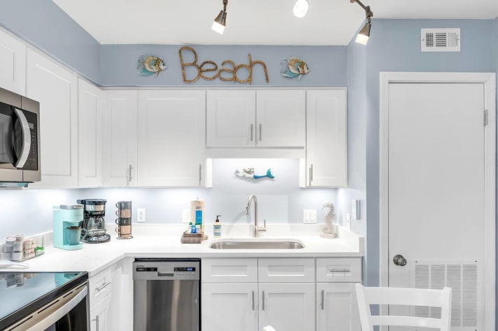 Beautifully bright open kitchen space