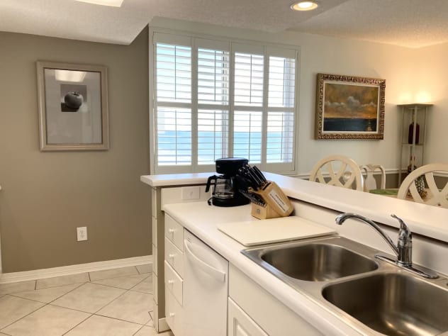 Kitchen view of the gulf