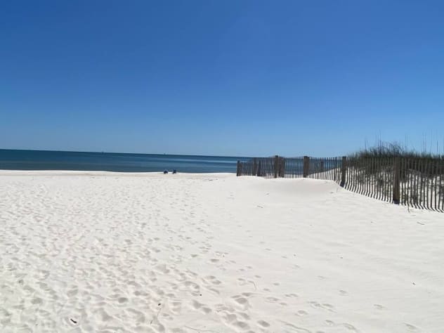 Private white sugar sand beach for neighborhood owners and guests only - directly in front of the private neighborhood boardwalk.