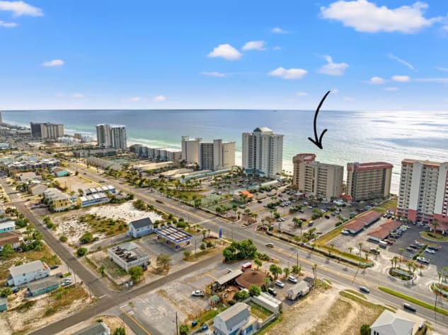 Aerial view of the location
