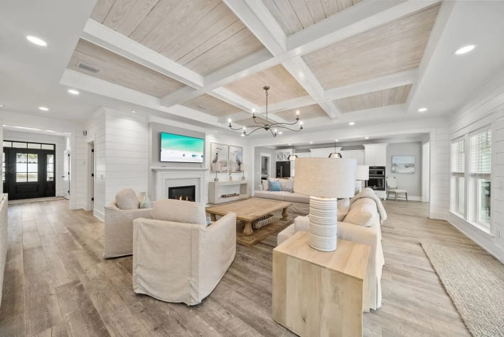 Spacious seating allows the family to gather and make memories
