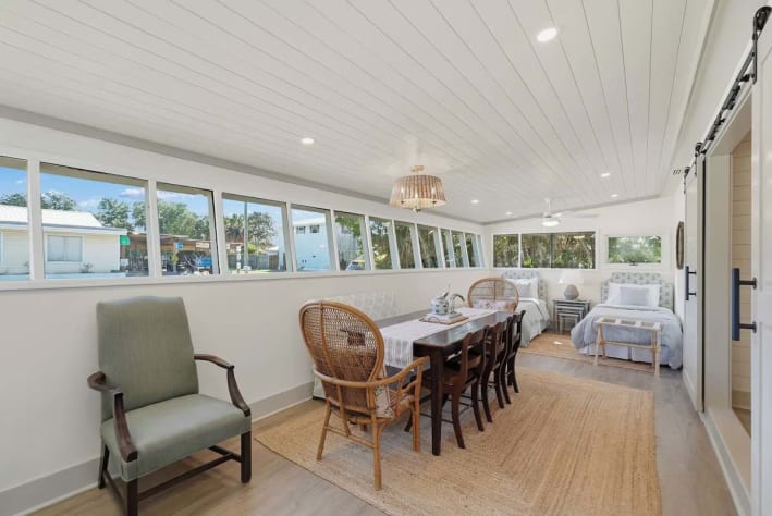 Dining table seats 