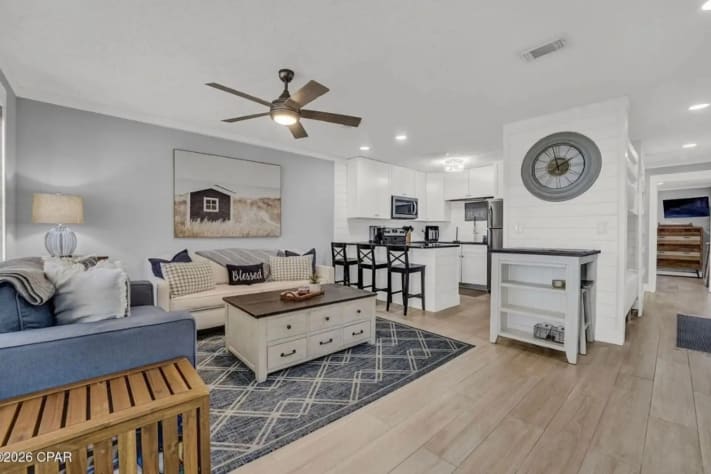 complete living area view 