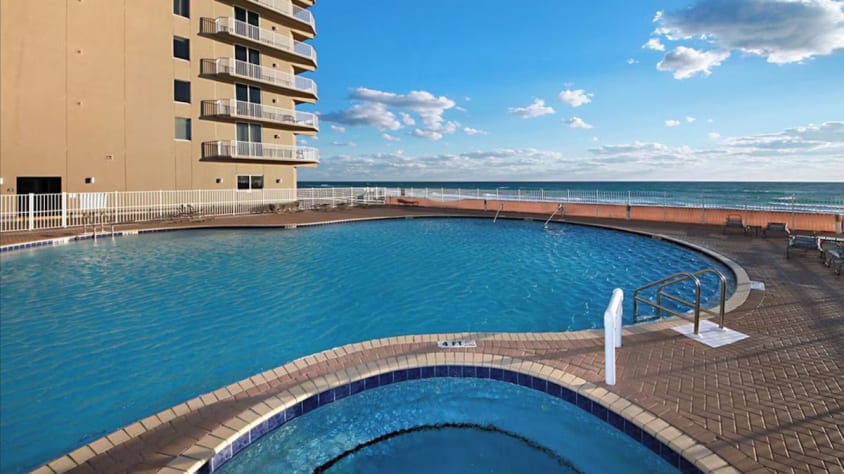 Two large outdoor pools