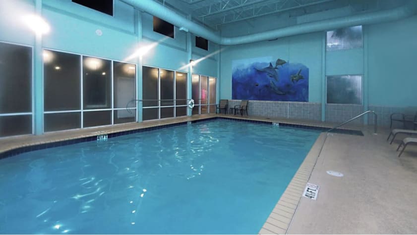 Heated indoor pool