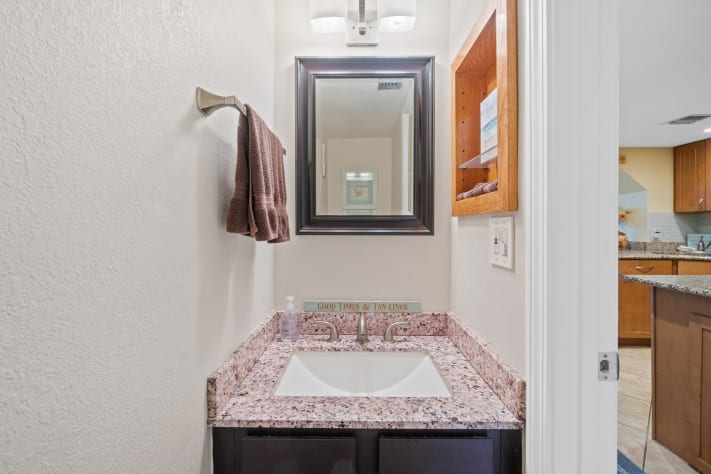 Half Bath off Kitchen