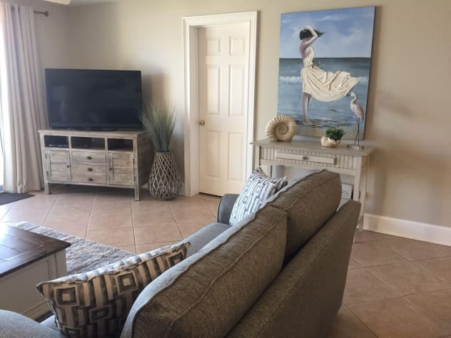 Living Room TV/Ocean View