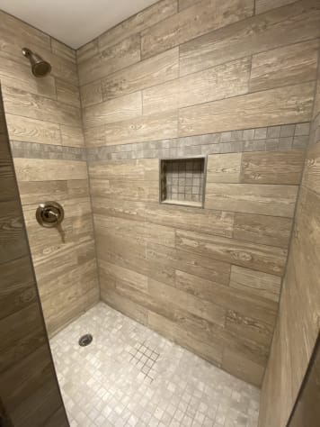 Master shower.
