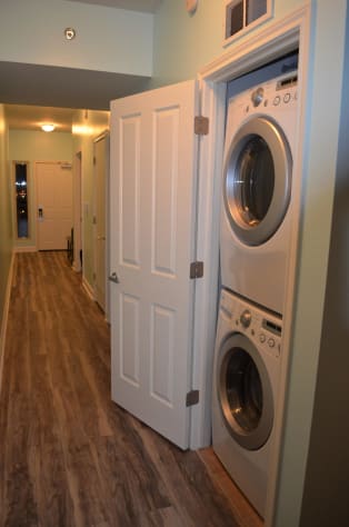 Washer and dryer in the unit