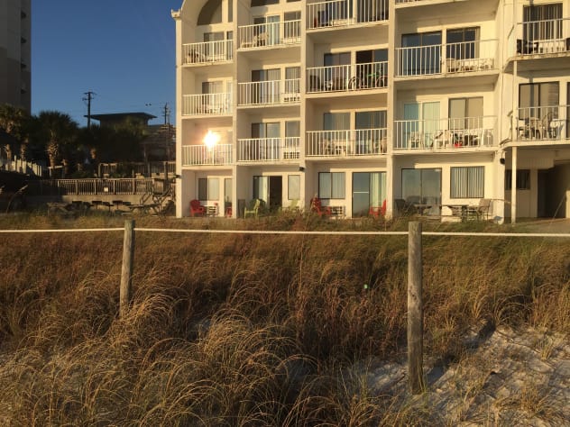 Cant get any Closer to Beach Im second and Third from END/on Ground Floor