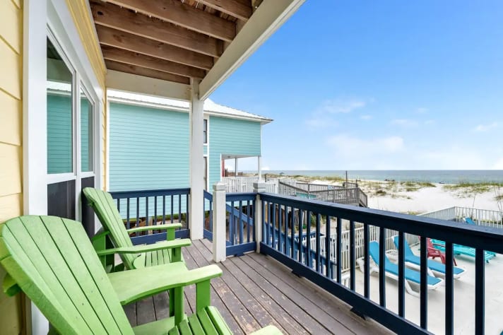 open deck with outdoor chairs