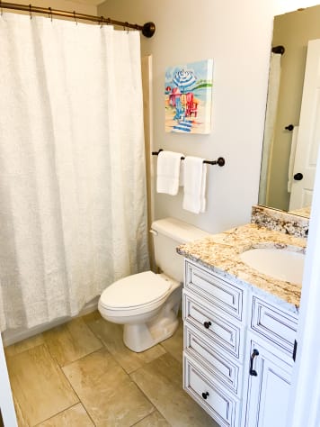 Private bathroom in master bedroom
