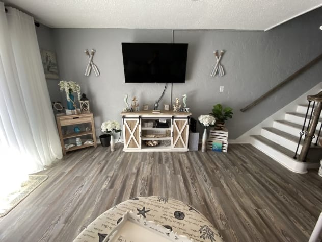 Large flatscreen TV in Living room
