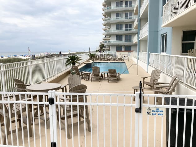 Beachside pool. 