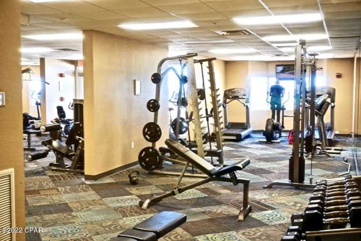 Gym facing Gulf