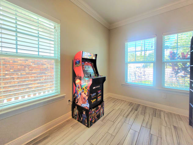 Arcade game in the sleeping nook