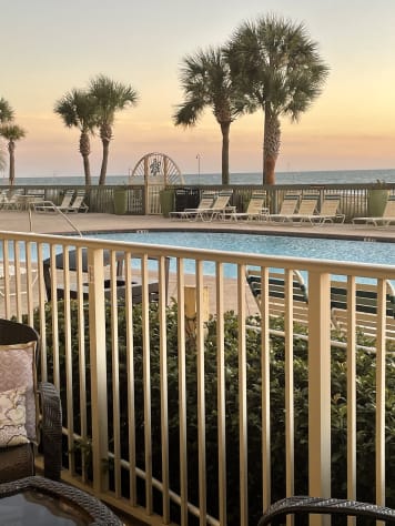 Gorgeous sunsets await you. The Arched gates lead directly to the sandy beach!
