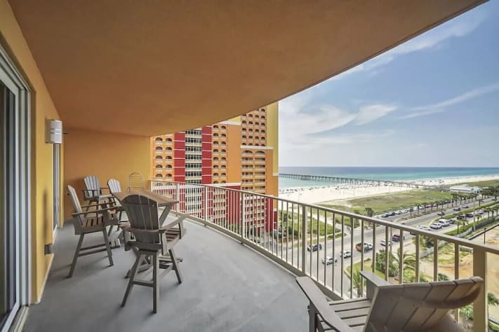 Patio view of the beach